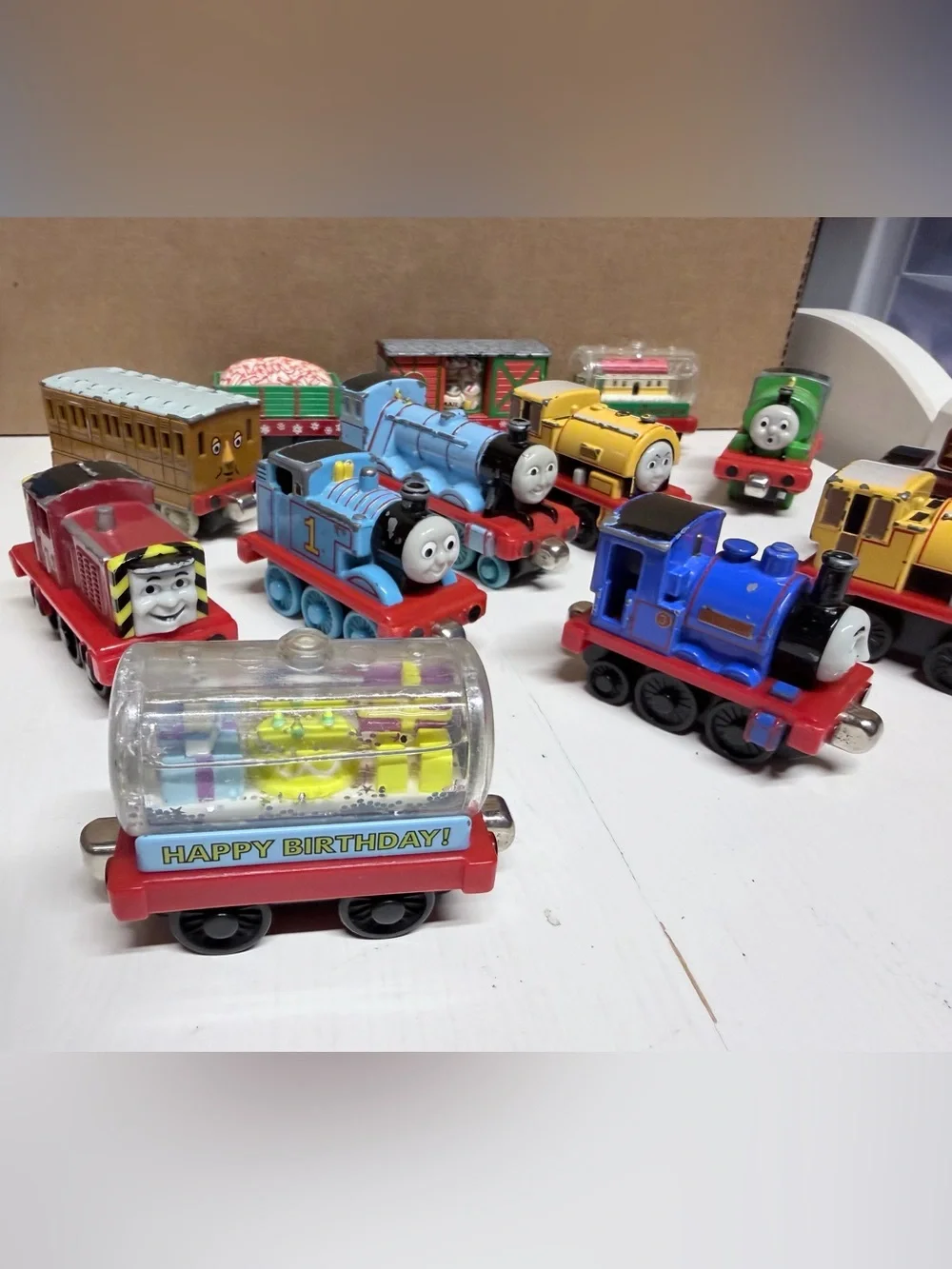 Thomas & Friends Assorted Mini Train Lot - Blue, Yellow, Green